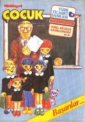 Milliyet Çocuk Dergisi 22 Eylül 1986 Sayı: 38 - Red Kit - Ormanlar Kralı Robin - Bilmece Bulmaca - Altına Hücum - Korkusuz Sürücü - Nilüfer - Şirinler NDR96051 - Gökçekoleksiyon