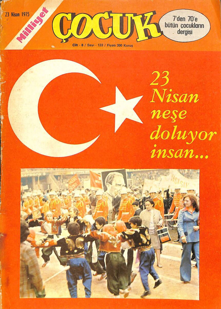 Milliyet Çocuk Dergisi 23 Nisan 1975 Sayı:133 - Zehir Hafiye, Örümcek Adam, Red Kit NDR97283 - 1