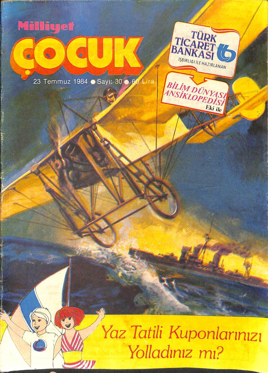 Milliyet Çocuk Dergisi 23 Temmuz 1984 Sayı:30 - Red Kit, Afacanlar (Orta Kısmı Eksik) NDR97269 - 1