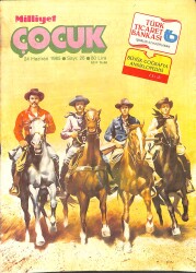 Milliyet Çocuk Dergisi 24 Haziran 1985 Sayı: 26 - Red Kit - Siyah Kısrak - Şirinler - Dalton Kardeşler NDR96037 - Gökçekoleksiyon