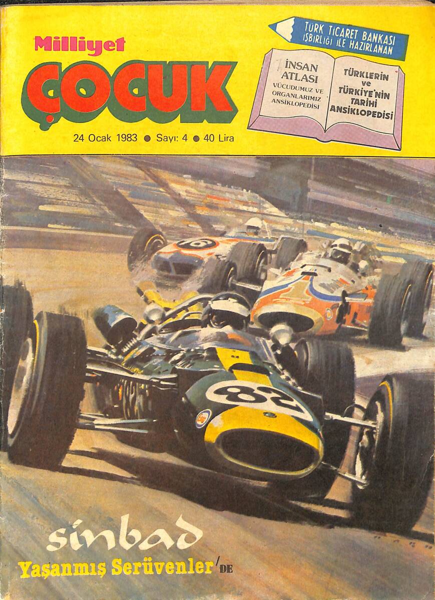Milliyet Çocuk Dergisi 24 Ocak 1983 Sayı:4 - Hitchcock, Baytekin, Red Kit, Tenten İstanbulda NDR97303 - 1