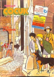Milliyet Çocuk Dergisi 25 Mart 1985 Sayı: 13 - Kapak: Altı Kafadar - Red Kit 