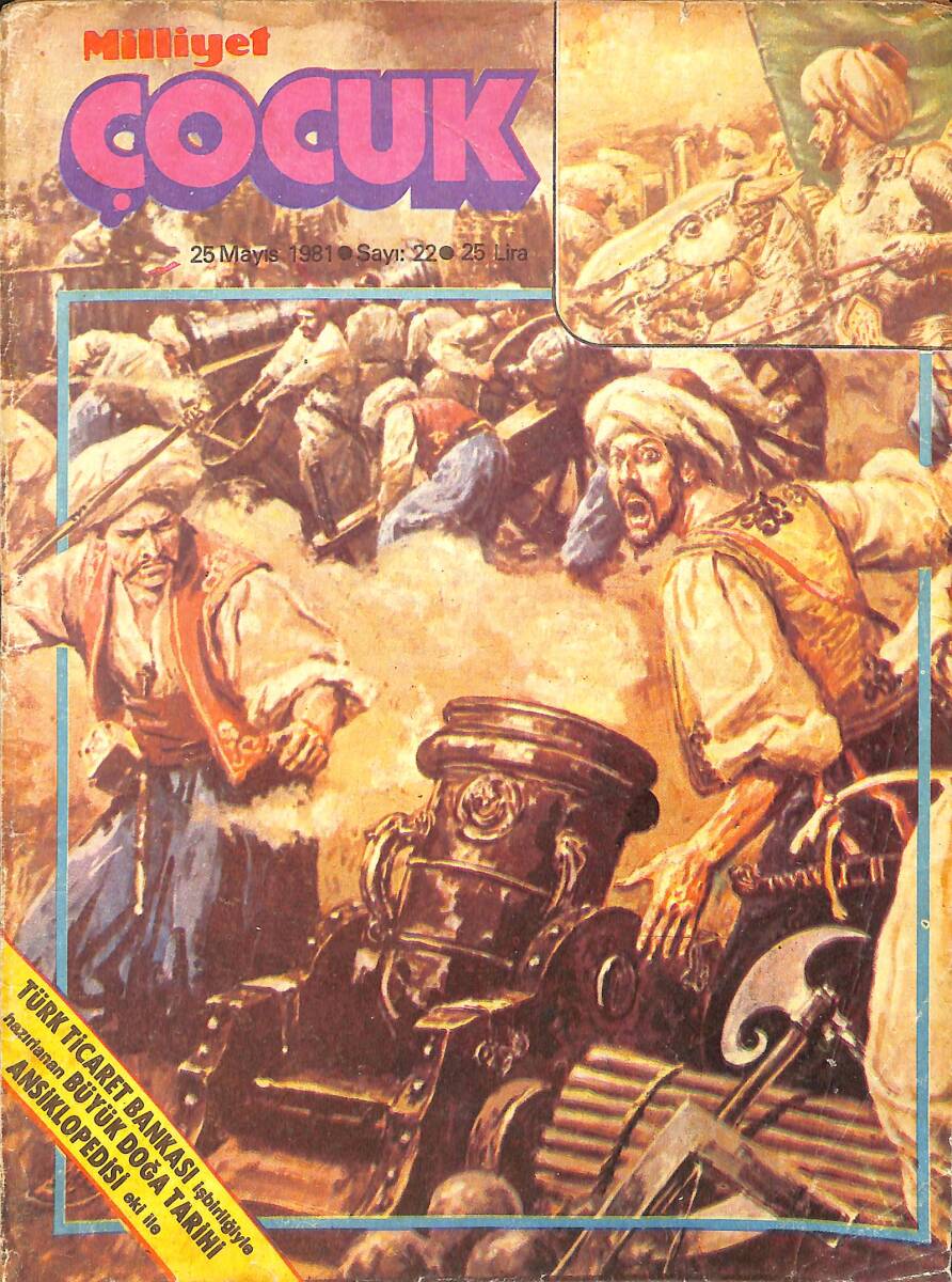 Milliyet Çocuk Dergisi 25 Mayıs 1981 Sayı: 22 - Red Kit - Konstantaniye Nasıl Düştü - Pembe Panter - Superman 2 Film Afişi - Kan Kalesi - Yeni Gazete NDR97109 - 1