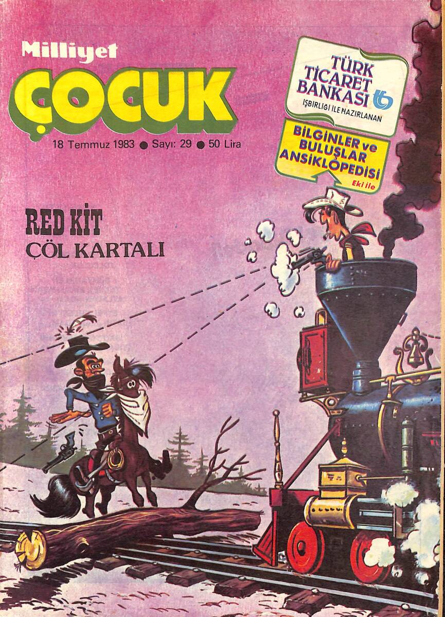 Milliyet Çocuk Dergisi 25 Temmuz 1983 Sayı:30 - Beşler Çetesi, Red Kit NDR95714_Kopya(1) - 1