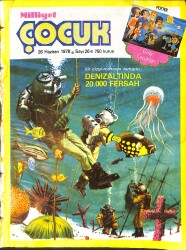 Milliyet Çocuk Dergisi 26 Haziran 1978 Sayı: 26 - Uzay Çocukları - Pembe Panter - Larry Yuma - Temel Reis NDR97127 - Gökçekoleksiyon