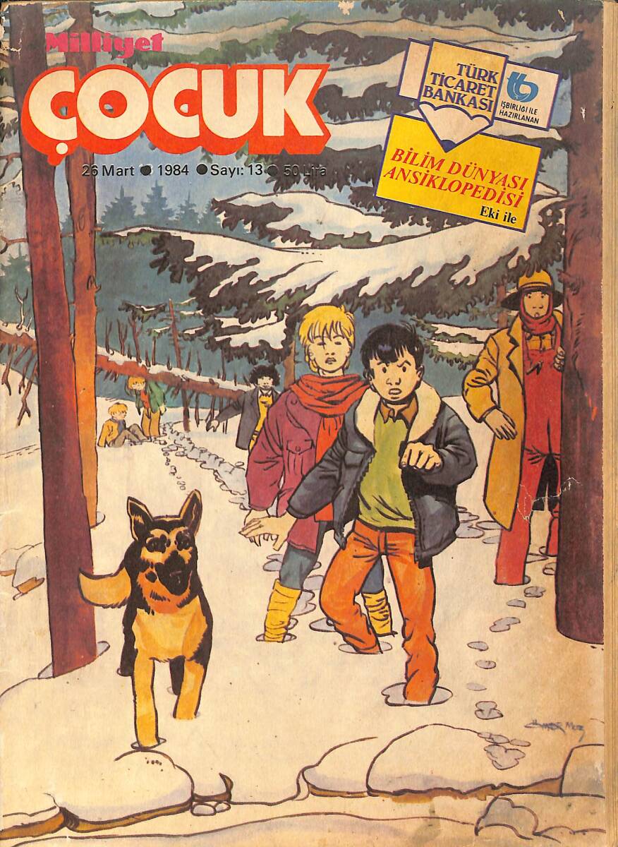 Milliyet Çocuk Dergisi 26 Mart 1984 Sayı:13 - Red Kit, Altı Kafadar NDR97272 - 1