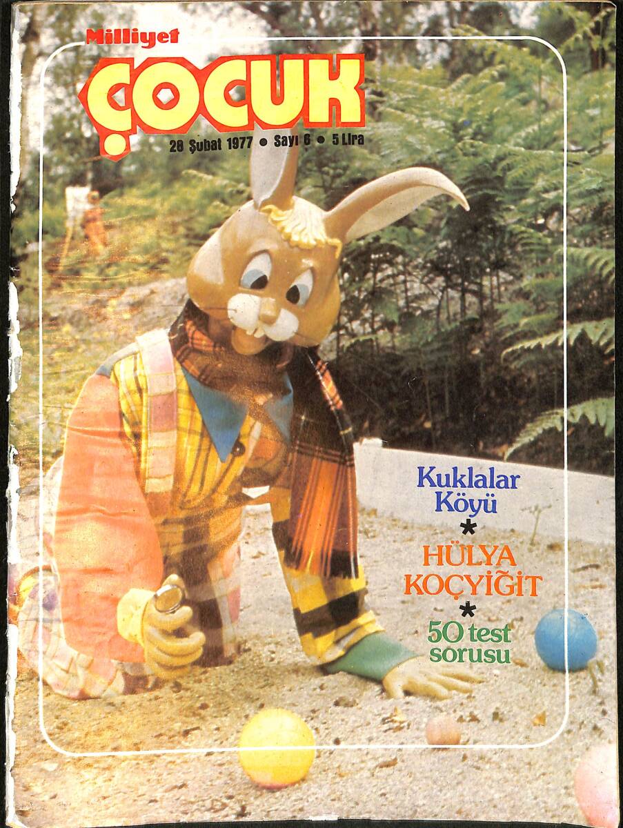 Milliyet Çocuk Dergisi 28 Şubat 1977 Sayı: 6 - Hülya Koçyiğit - Uzay Çocukları - Red Kit - Pembe Panter NDR97075 - 1