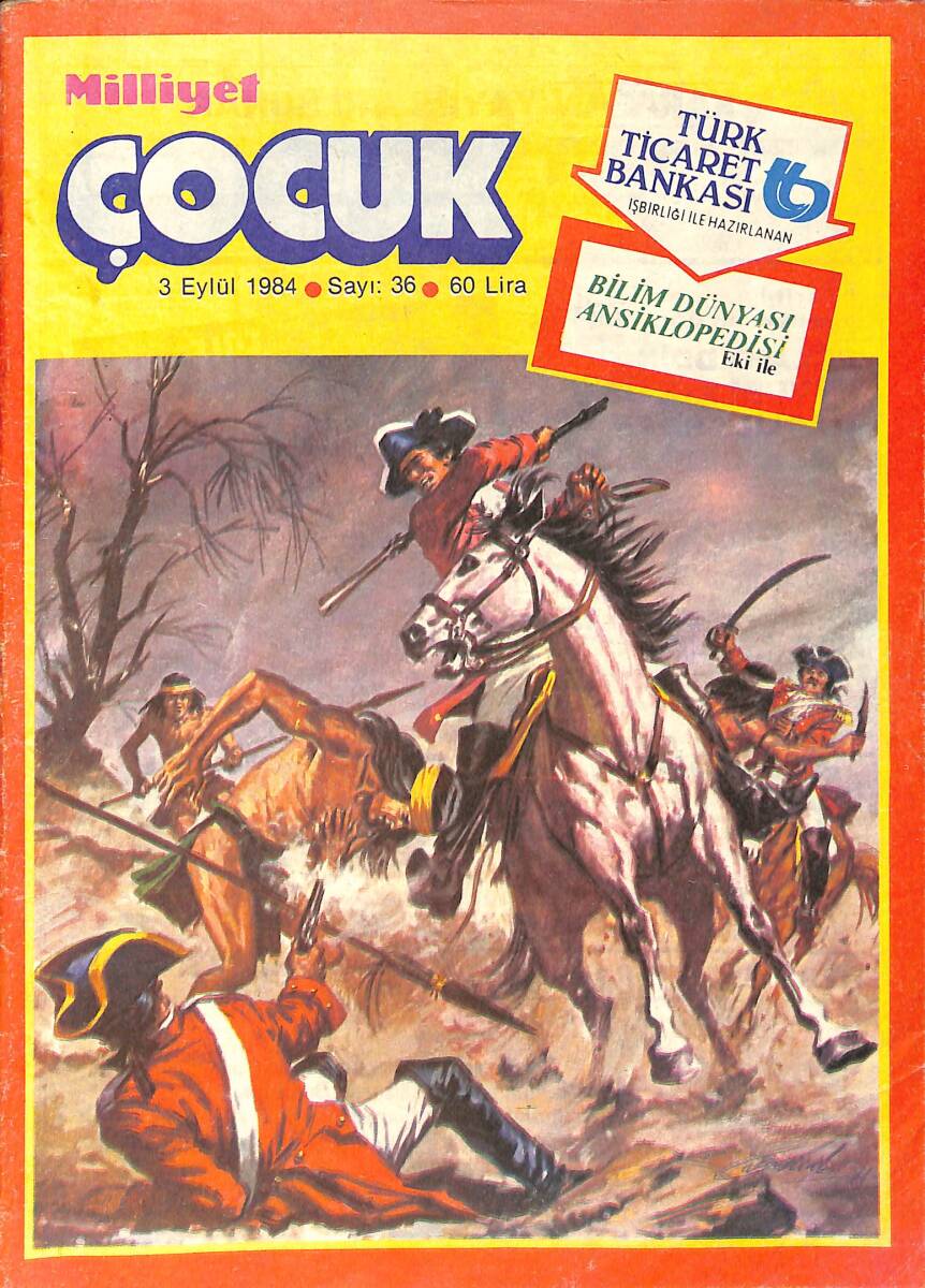 Milliyet Çocuk Dergisi 3 Eylül 1984 Sayı: 36 - Bob Morane - Red Kit - Afacanlar NDR98811 - 1