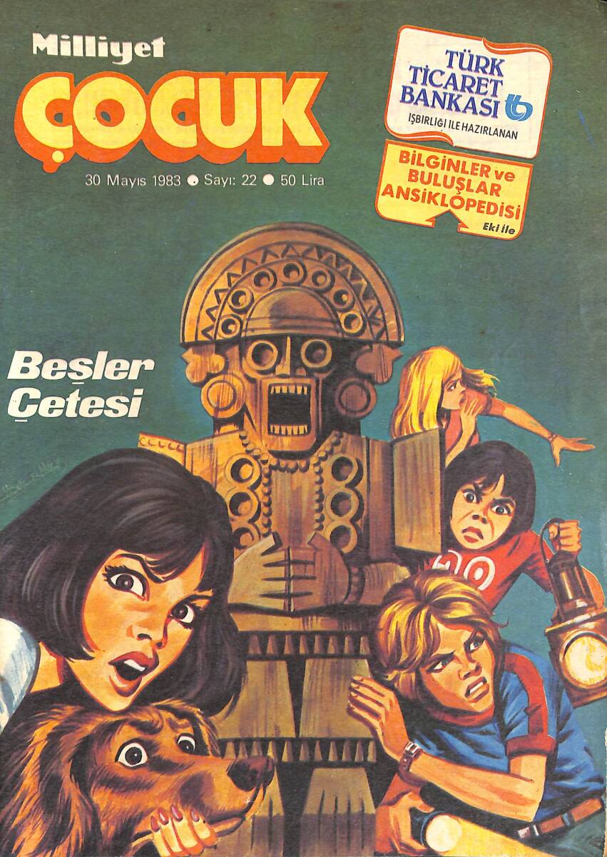 Milliyet Çocuk Dergisi 30 Mayıs 1983 Sayı:22 - Demir Yumruklu Adam, Cimcime, Mac Coy, Red Kit NDR95711 - 1