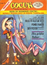 Milliyet Çocuk Dergisi 30 Nisan 1975 Sayı:134 - Kapak: Red Kit-Pembe Panter, Zehir Hafiye, Örümcek Adam NDR97282 - Gökçekoleksiyon