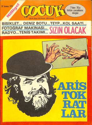 MİLLİYET ÇOCUK DERGİSİ 30 Temmuz 1975 Sayı147 Kaptan Erik, Zehir Hafiye, Red Kit NDR72648 - 1
