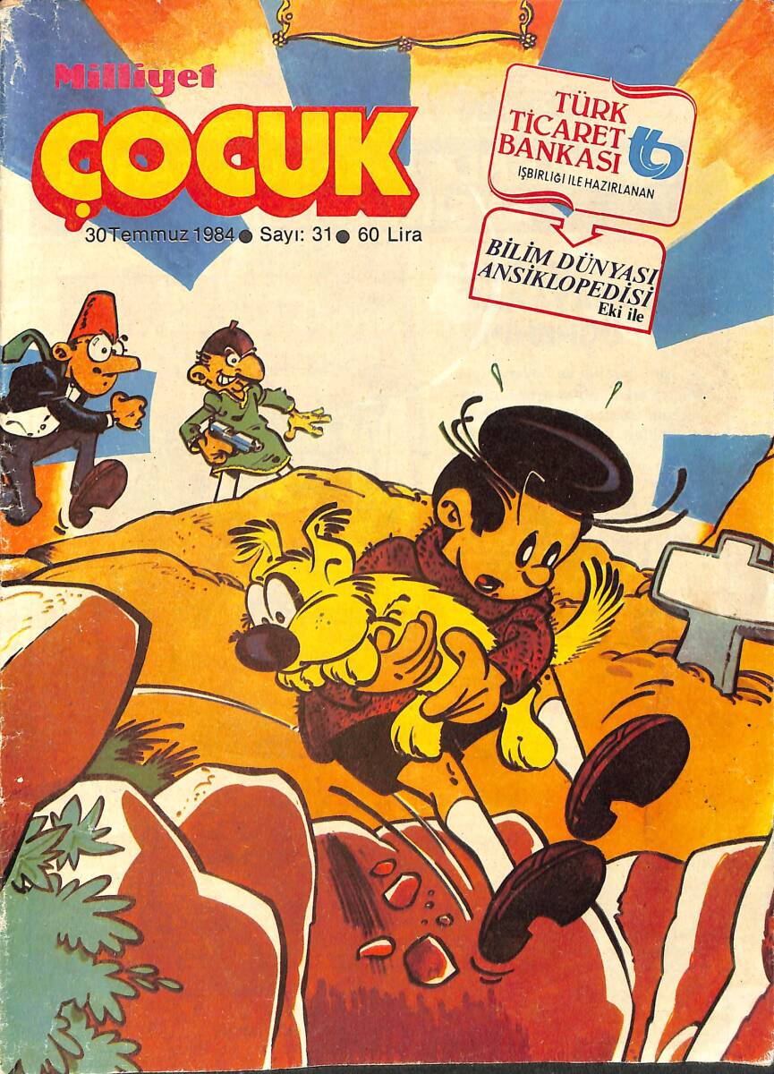 Milliyet Çocuk Dergisi 30 Temmuz 1984 Sayı:31 - Kahraman Pilotlar, Afacanlar (Eksiksiz) NDR97221 - 1