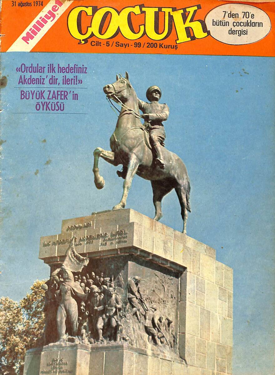 Milliyet Çocuk Dergisi 31 Ağustos 1974 Sayı: 99 - Red Kit - Kaygısızlar - Pembe Panter - Örümcek Adam NDR97175 - 1