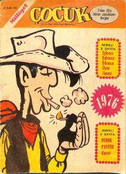 Milliyet Çocuk Dergisi 31 Aralık 1975 Sayı:169 - Kapak: Red Kit - Red Kit 16 - Kaygısızlar 3 - Robinson Kruzo 10 - Tatlı Cadı - Temel Reis NDR95961 - Gökçekoleksiyon