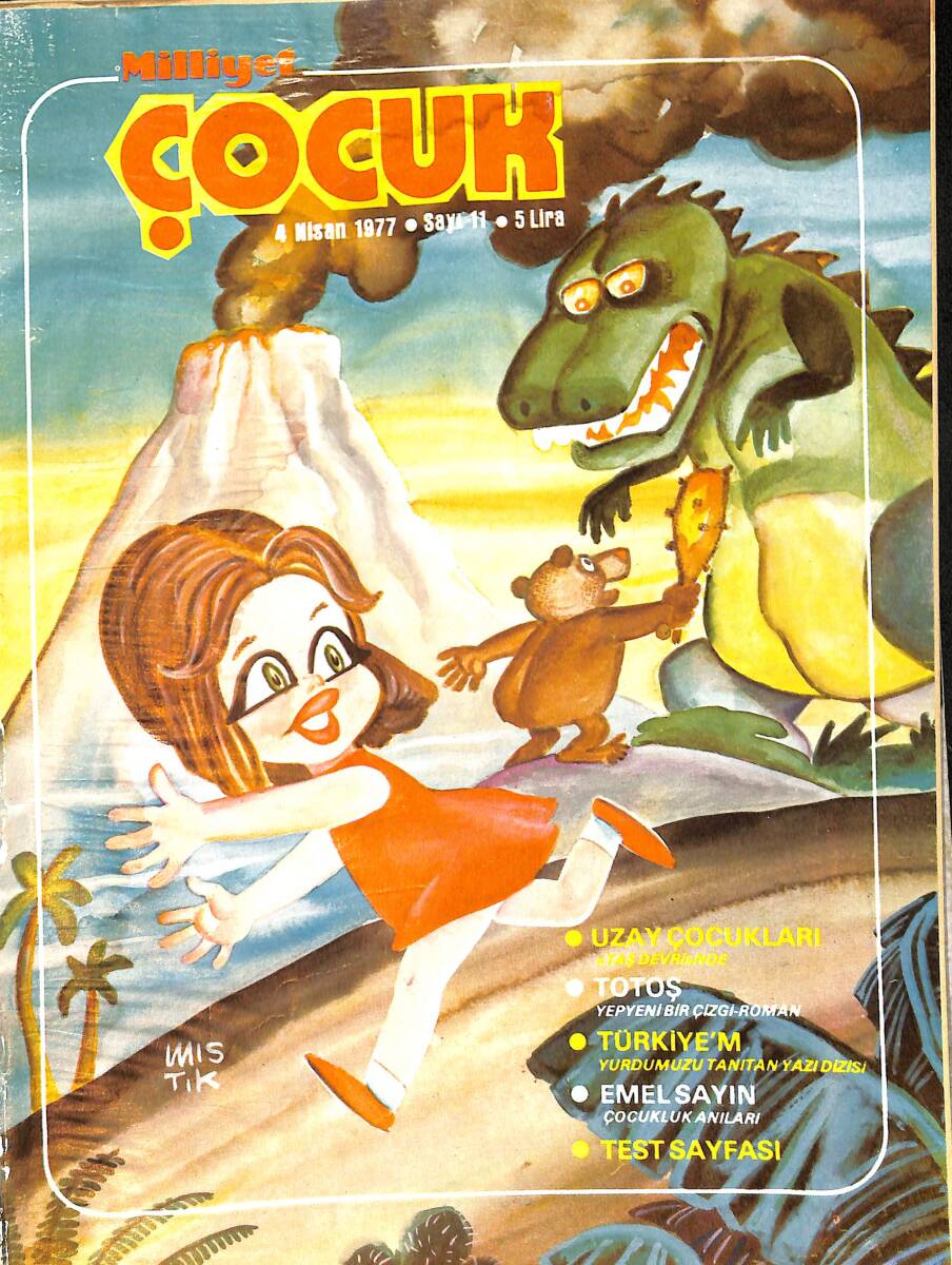 Milliyet Çocuk Dergisi 4 Nisan 1977 Sayı: 11 - Uzay Çocukları - Emel Sayın - Pembe Panter NDR97076 - 1