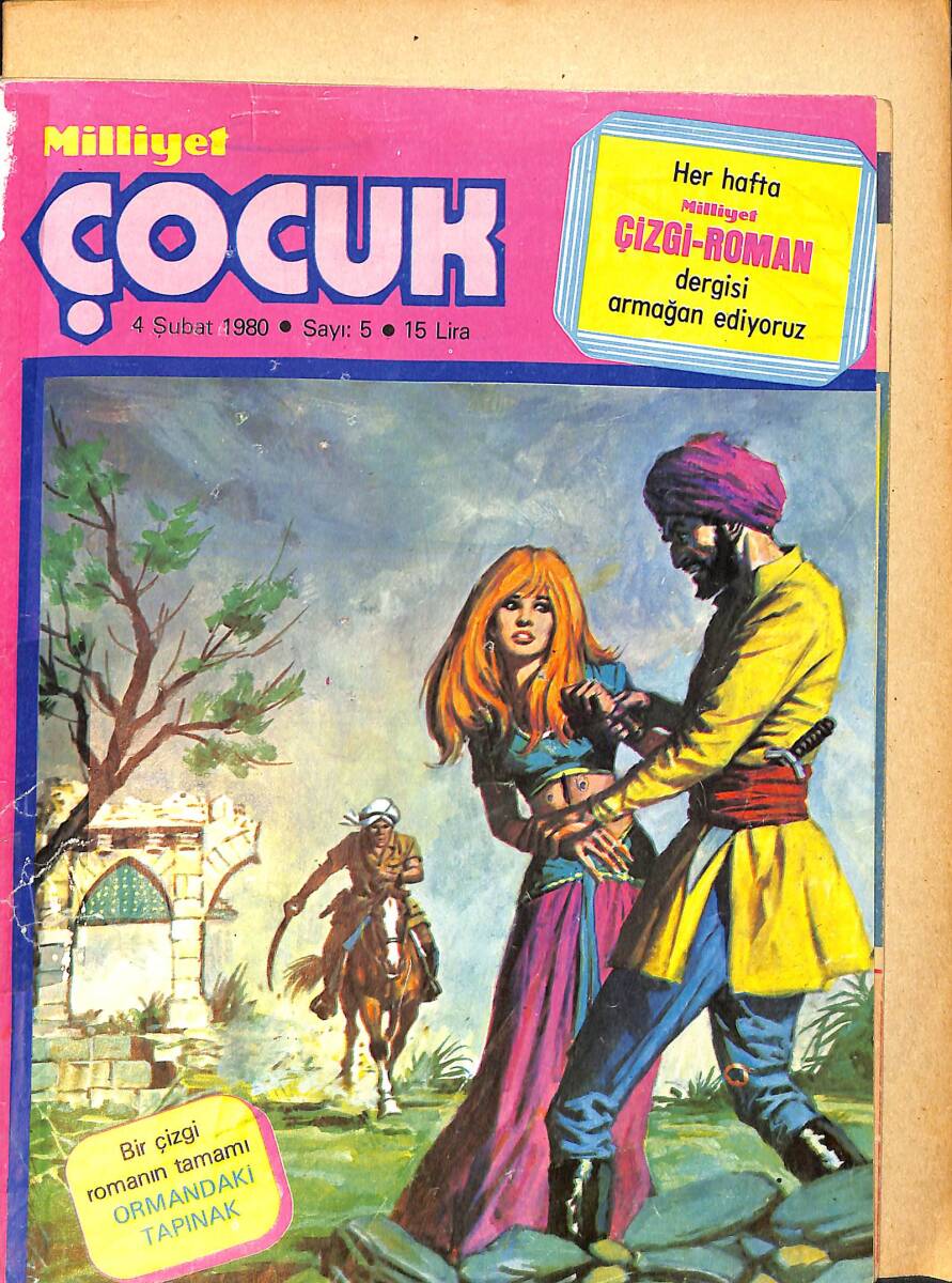 Milliyet Çocuk Dergisi 4 Şubat 1980 Sayı: 5 - Emilio Salgari 