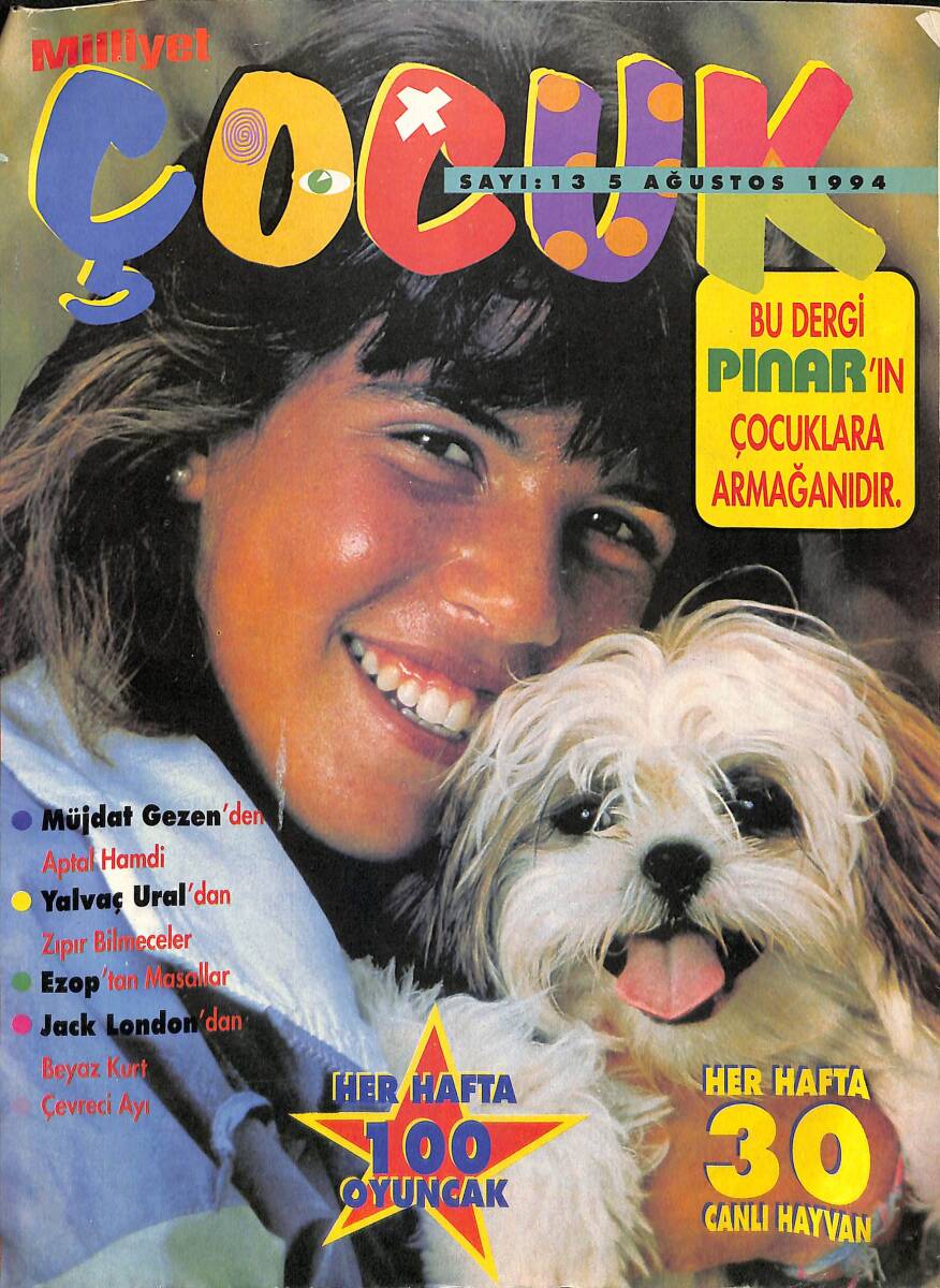 Milliyet Çocuk Dergisi 5 Ağustos 1994 Sayı: 13 NDR90511 - 1