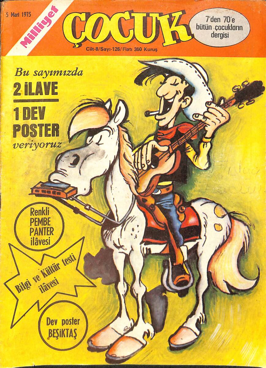 Milliyet Çocuk Dergisi 5 Mart 1975 Sayı:126 - Zehir Hafiye, Örümcek Adam, Red Kit NDR97286 - 1