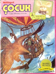 Milliyet Çocuk Dergisi 5 Şubat 1979 Sayı: 6 - Uzay Çocukları - Jules Verne 