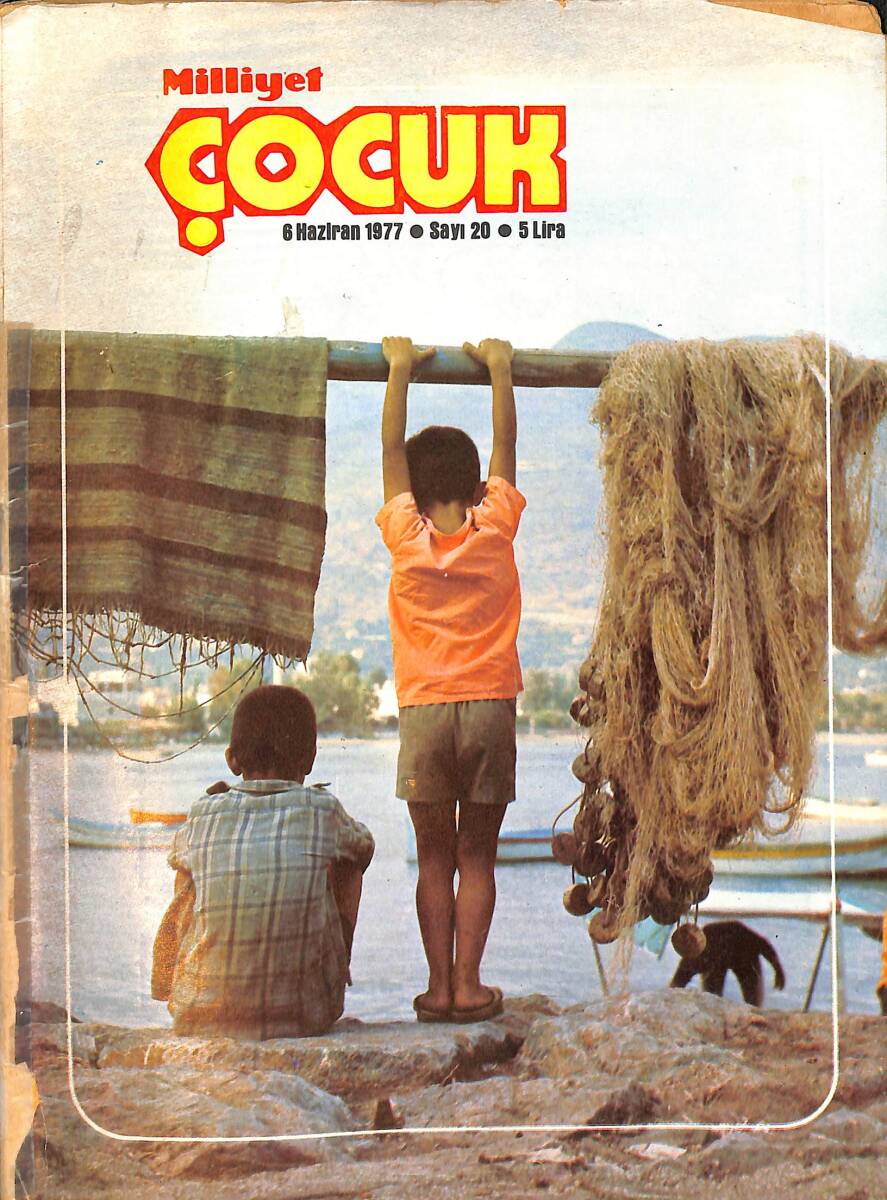 Milliyet Çocuk Dergisi 6 Haziran 1977 Sayı: 20 - Uzay Çocukları - Mehpare Çelik - Pembe Panter - Moby Dick NDR97173 - 1