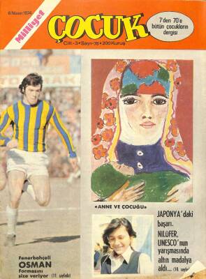 MİLLİYET ÇOCUK DERGİSİ 6 Nisan 1974 Sayı78 Red Kit, Fenerbahçeli Osman, Zehir Hafiye NDR72624 - 1