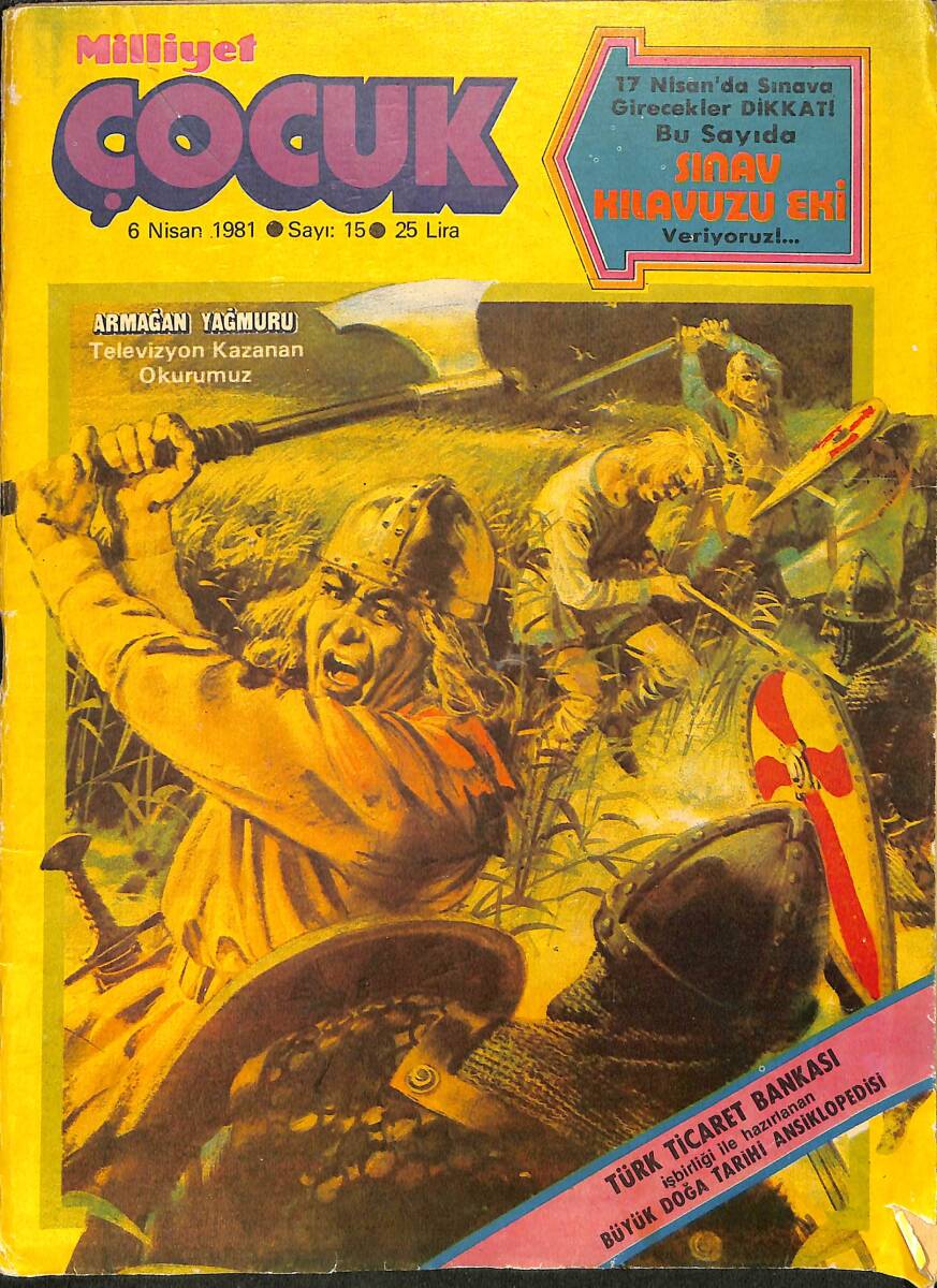Milliyet Çocuk Dergisi 6 Nisan 1981 Sayı:15 - Karakan, Pembe Panter, Red Kit NDR97300 - 1