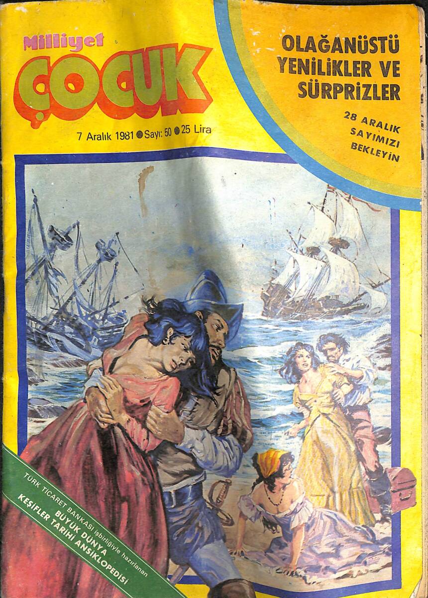 Milliyet Çocuk Dergisi 7 Aralık 1981 Sayı : 50 NDR89141 - 1