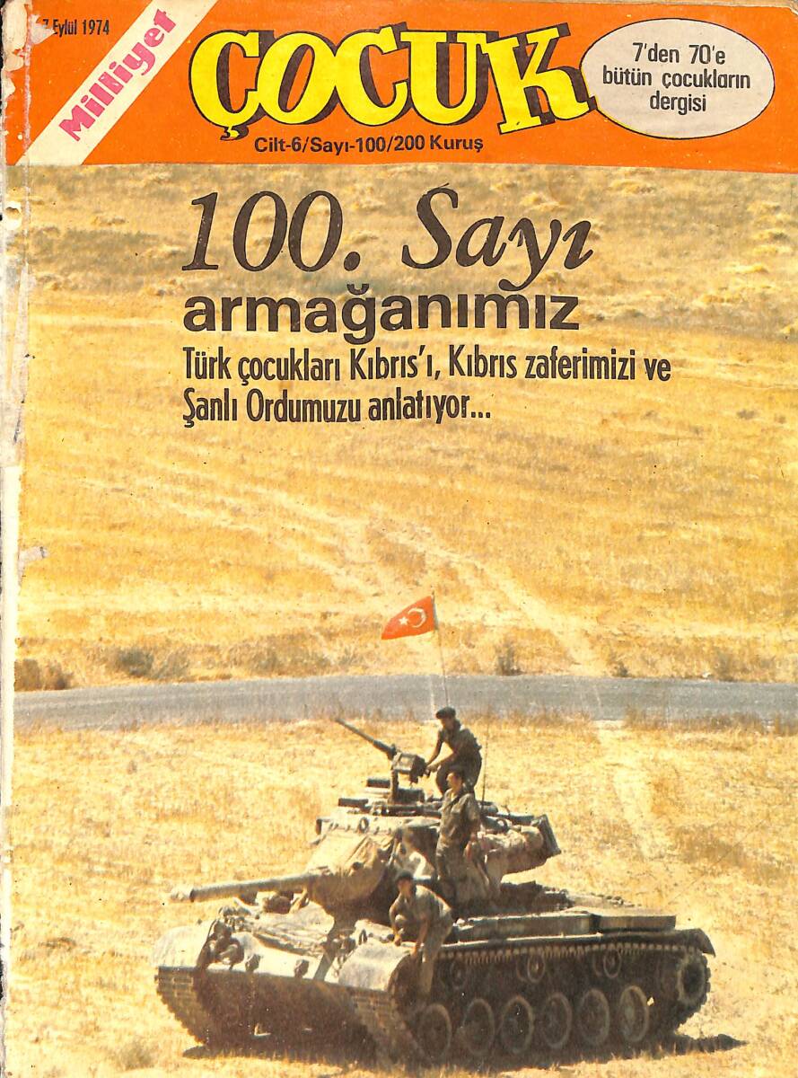 Milliyet Çocuk Dergisi 7 Eylül 1974 Sayı: 100 - Tommy Banco - Kaygısızlar - Pembe Panter - Örümcek Adam NDR97176 - 1