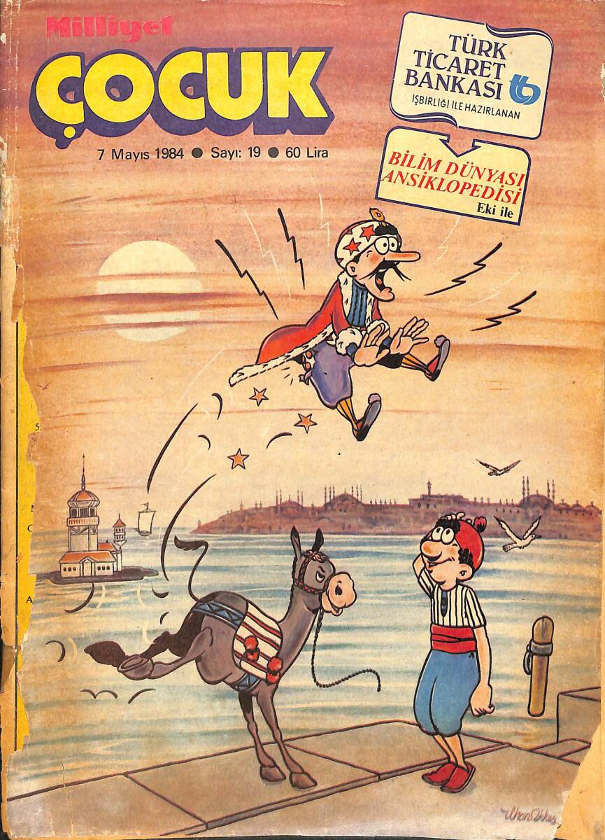 Milliyet Çocuk Dergisi 7 Mayıs 1984 Sayı: 19 - Beşler Çetesi 10 - Red Kit 11 - Metin Oktay - Michael Jackson NDR97121 - 1