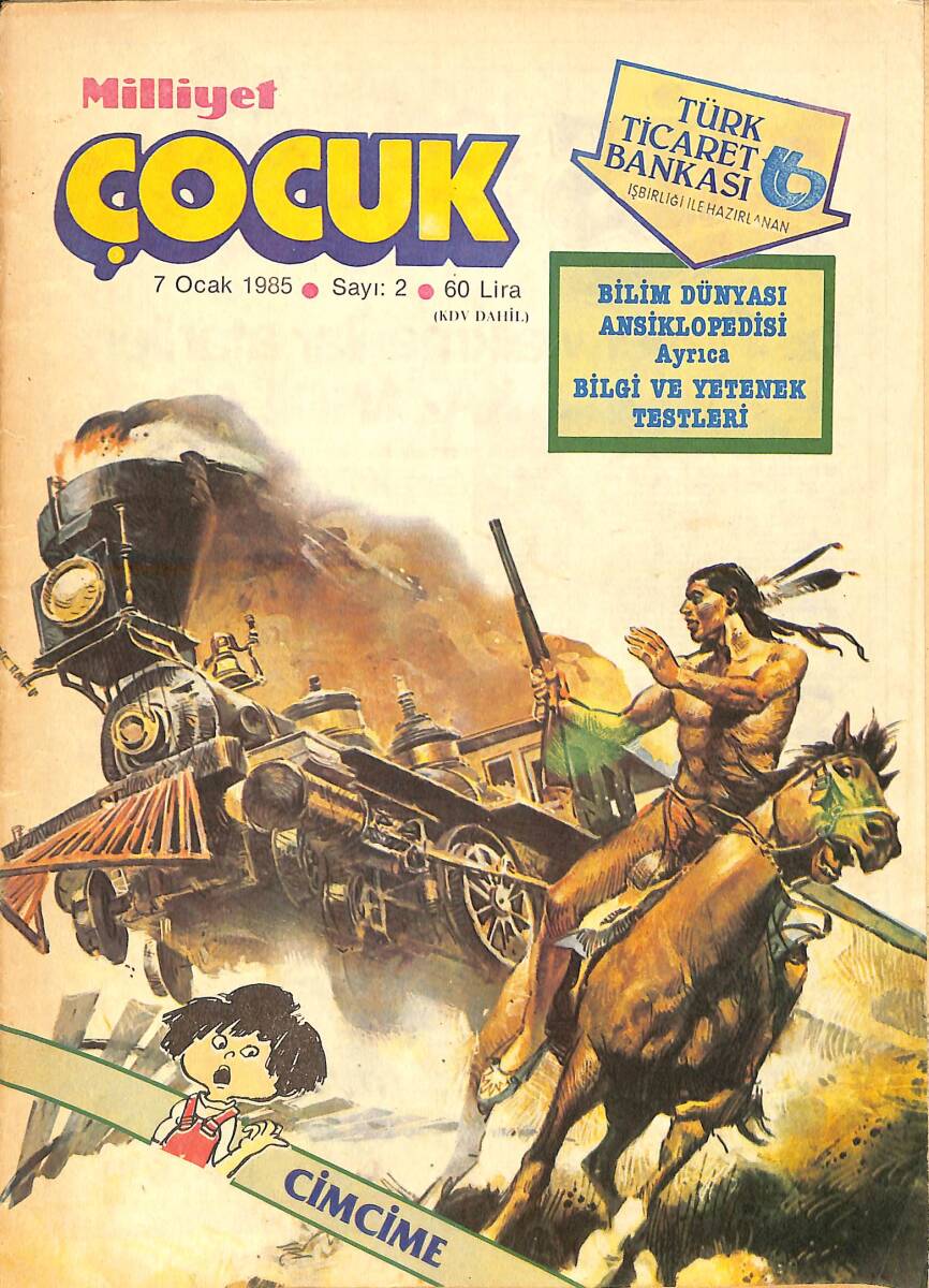 Milliyet Çocuk Dergisi 7 Ocak 1985 Sayı:2 - Red Kit 