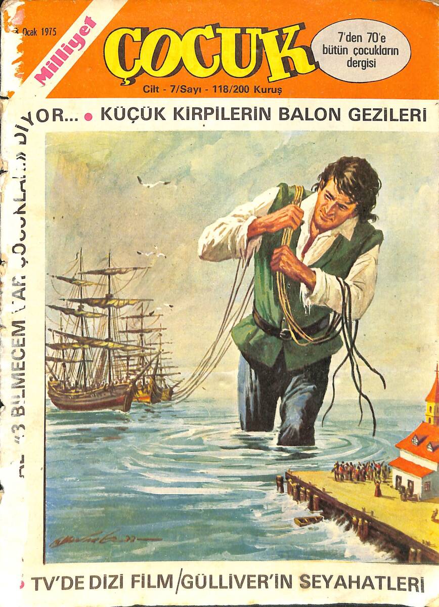 Milliyet Çocuk Dergisi 8 Ocak 1975 Sayı: 118 - Red Kit - Tommy Banco - Örümcek Adam - Kaygısızlar - Pembe Panter - Füsun Önal NDR97093 - 1