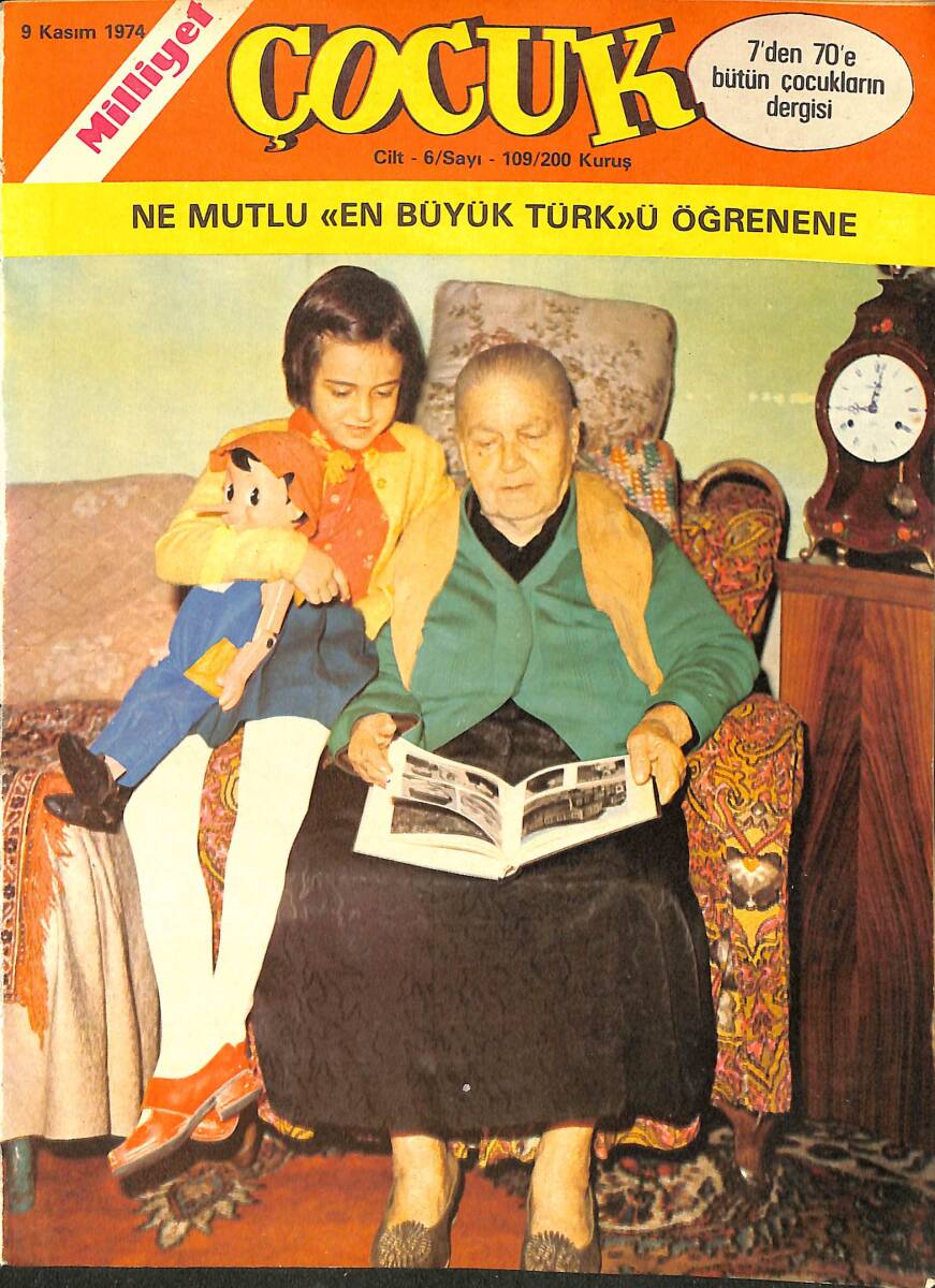 Milliyet Çocuk Dergisi 9 Kasım 1974 Sayı: 109 - Tommy Banco - Fenerbahçeli Osman Arpacıoğlu İmzalı Poster - Pembe Panter - Örümcek Adam NDR97149 - 1