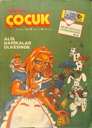 Milliyet Çocuk Dergisi 9 Ocak 1984 Sayı: 2 - Kapak: Alis Harikalar Ülkesinde - Red Kit 