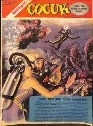 Milliyet Çocuk Dergisi 14 Nisan 1973 Sayı 28 - Red Kit - Tenten - Gizli Ajan Jim NDR96549 - Gökçekoleksiyon