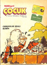 Milliyet Çocuk Dergisi 8 Temmuz 1985 Sayı 28 - Şirinler Hırsıza Karşı - Dalton Kardeşler - Red Kit Kara Tepeler NDR96550 - Gökçekoleksiyon