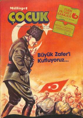 Milliyet Çocuk Sayı 35 26 Ağustos 1985 - Şirinler, Jesse James, Şimşek Santrfor, Red Kit NDR83396 - 1