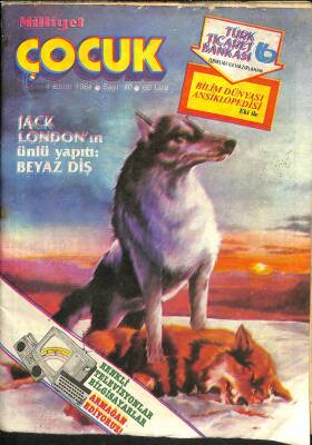 Milliyet Çocuk Sayı 40 1 Ekim 1984 - Red Kit, Aladdinin Mırnavı, Jack Londor Beyaz Diş, Afacanlar, Bob Morane Süper Komando NDR83138 - 1