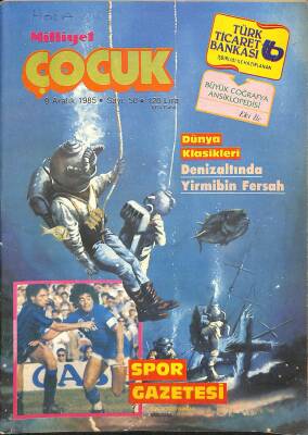 Milliyet Çocuk Sayı 50 9 Aralık 1985 - Kaptan Cousteau, Red Kit NDR83332 - 1