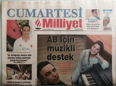 Milliyet Cumartesi Gazetesi 10 Eylül 2005 Nükhet Duru 70 Kişilik Ermeni Korosuyla Sahnede - GZ44213 - 1
