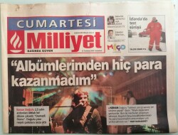 Milliyet Cumartesi Gazetesi 12 Temmuz 2003 Kenen Doğulu Ben Herkesin Rakibiyim -GZ44023 - 1