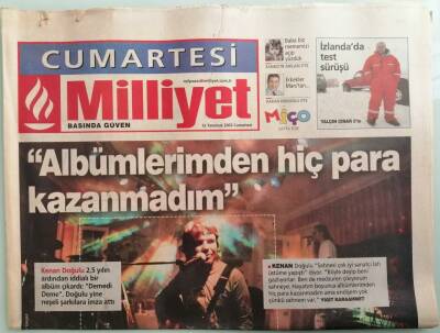 Milliyet Cumartesi Gazetesi 12 Temmuz 2003 Kenen Doğulu Ben Herkesin Rakibiyim -GZ44023 - 1