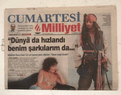 Milliyet Cumartesi Gazetesi 15 Temmuz 2006 - Calvin Klein İstanbulun İki Yakasında GZ7775 - 1