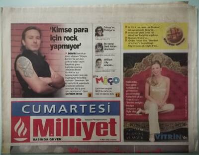 Milliyet Cumartesi Gazetesi 16 Mart 2002 Yumruğu Sert Dili Sivriyde -GZ37424 - 1