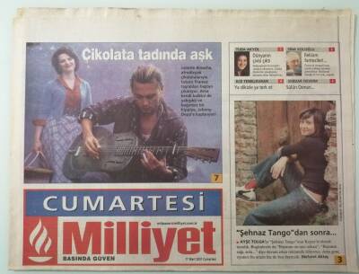 Milliyet Cumartesi Gazetesi 17 Mart 2001 Avrupa Tarkandan Sonra Metin Arolatın Şarkılarını Da Keşfetti -GZ33475 - 1