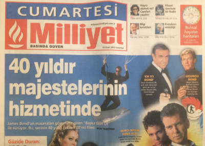 Milliyet Cumartesi Gazetesi 18 Ocak 2003 - Güzide DuranBütün Mankenler Kıskanç - GZ12713 - 2