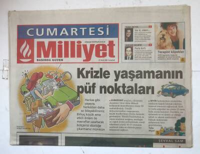 Milliyet Cumartesi Gazetesi 21 Nisan 2001 - Parayı Cepte Tutma Rehberi GZ8068 - 1