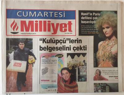 Milliyet Cumartesi Gazetesi 24 Ocak 2004 - Modacı Dilek Hanifin Paris Defilesi Çok Başarılıydı GZ20608 - 1