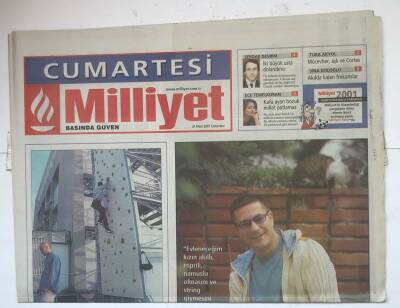 Milliyet Cumartesi Gazetesi 31 Mart 2001 - Mahallelinin Deprem Mücadelesi GZ8053 - 1