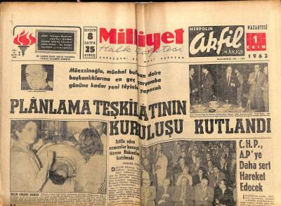 Milliyet Gazetesi 1 Ekim 1962 - Yemende Kralcılar Başkenti Kuşattılar GZ58755 - 1