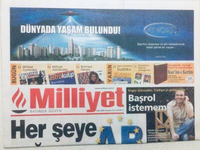 Milliyet Gazetesi - 1 Ekim 2005 - Her Şeye Rağmen AB, Engin Günaydın Başrol İstemem GZ46021 - 1